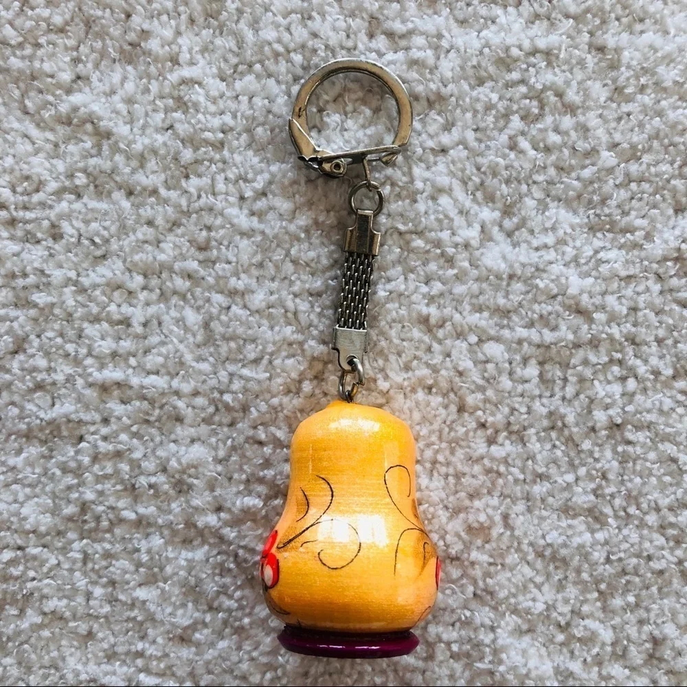 Matryoshka doll keychain handmade